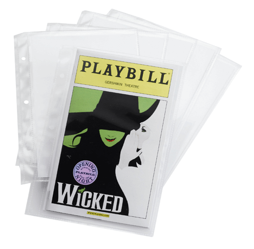 Extra Sleeves for the Ultimate Playbill Binder - Pack of Six 